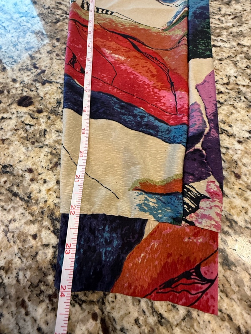 Lightweight ankle joggers multicolored boho with pockets SZ S/M - Picture 4 of 9